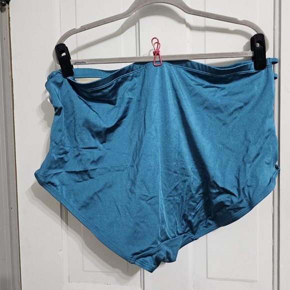 Cacique Shimmer Strappy Ruched-Side Swim Brief - Picture 6 of 7